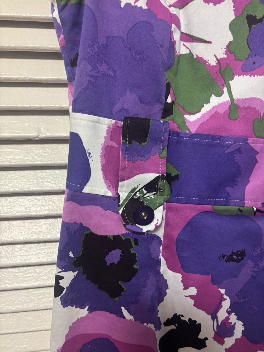 Floral Midi Sheath Dress in Purple and Pink